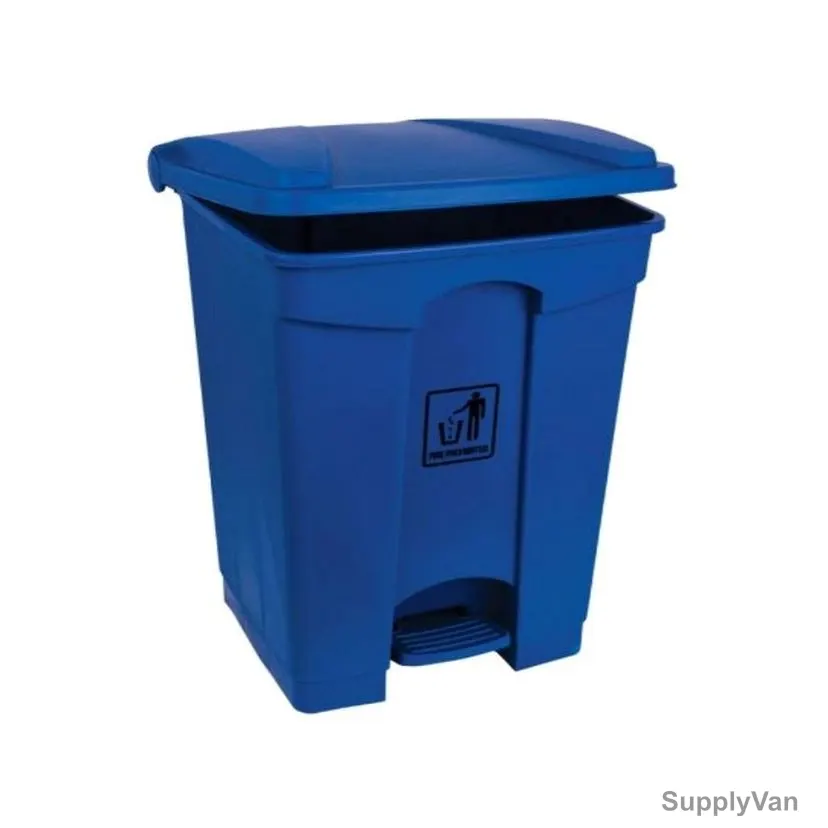 Ek Garbage Bin With Pedal, GC05B-30, Plastic, 30 Ltrs, Blue
