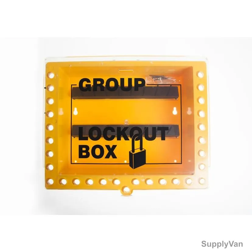 Group Lock Box, GLB-WMY-SLIDE, 320 x 270MM, Yellow