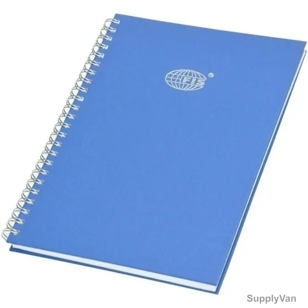 FIS 8MM Single Ruled 2 Quire Manuscript Book with Spiral Binding, FSMNB52QSB, 176 x 250MM, 96 Pages, Blue