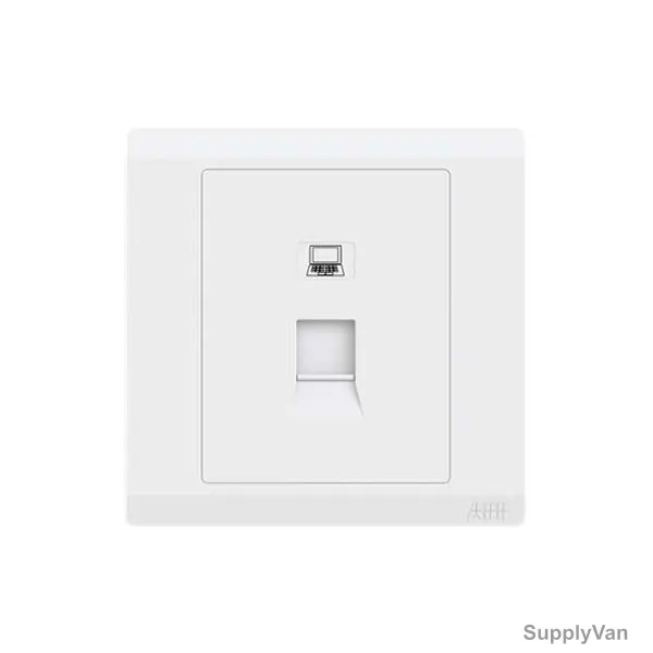 Abb Data Face Plate, BL331-H, lnora, 1 Gang, White
