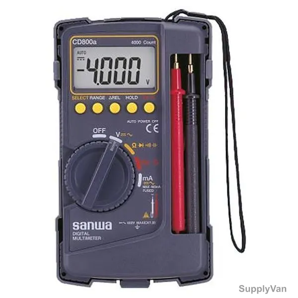 Sanwa Digital Multimeter, CD800A, 4000 Counts