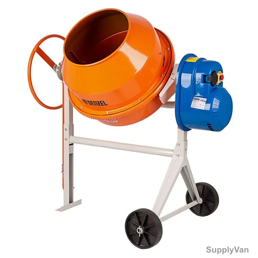 Denzel Electric Concrete Mixer, B-125, 550W, 230V, 130 Ltrs Tank Capacity — image 1