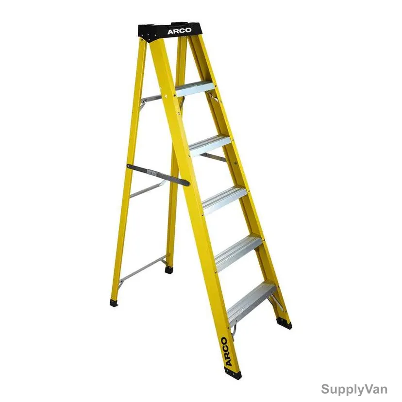 Arco Step Ladder, ARFT-5S, Fiberglass, 5 Steps, 150 Kg Weight Capacity