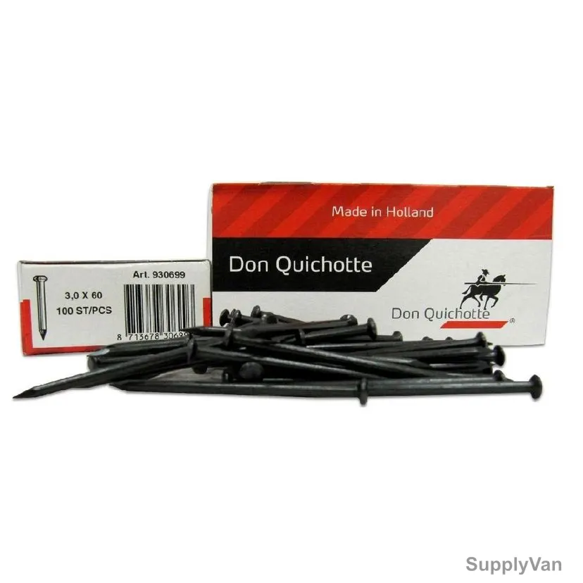 Don Quichotte Steel Nail, 60MM, PK100