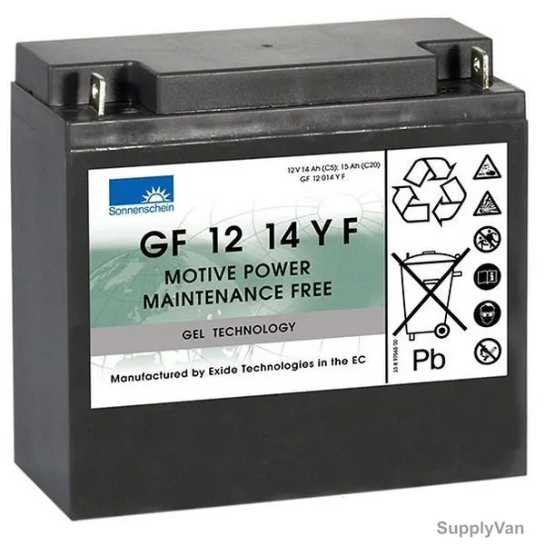 Sonnenschein Sealed Lead Acid Battery, GF12014YF, 12V, 15Ah