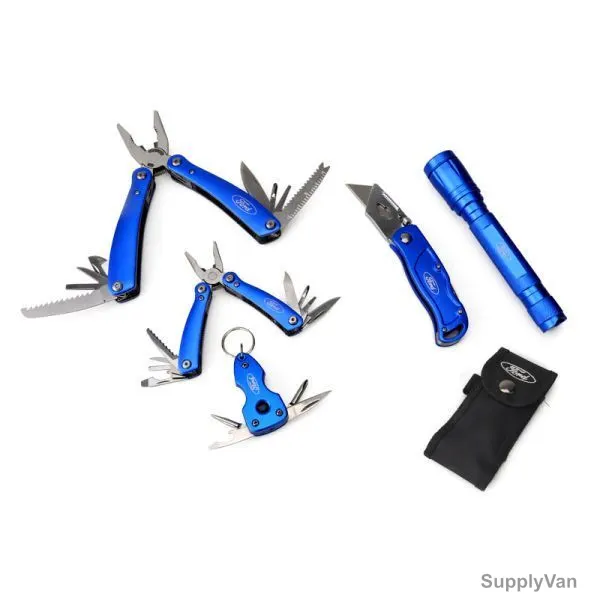 Ford Multi Tool, Knife And Led Light Set, FHT0121, 5PCS
