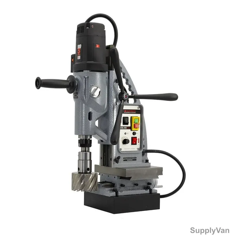 Euroboor Magnetic Drilling Machine, ECO.100S+/CT, 2200W, 220-240V, 100MM Cutting Dia — image 1
