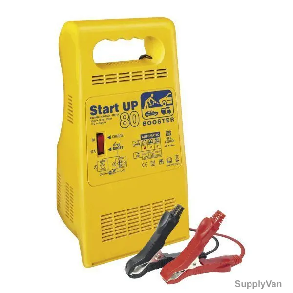 Gys 3-in-1 Starter with Charger and Tester, STARTUP80, 12V