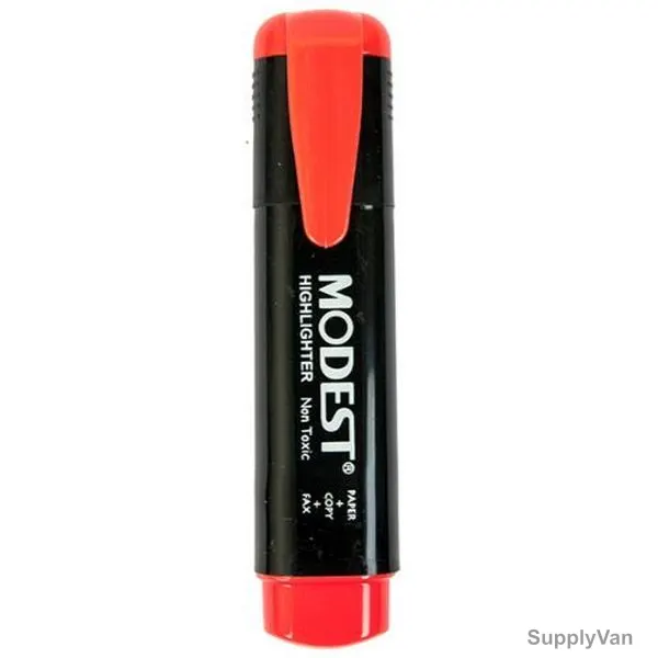 Modest Highlighter, MS-810-RD, 2-5MM Tip Size, Red
