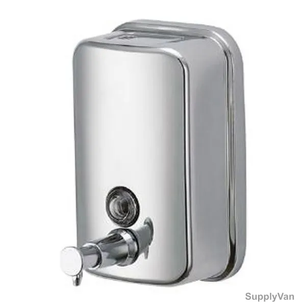 Aquaeco Soap Dispenser With Holder, AQE-5825-SS, Stainless Steel, 500ML