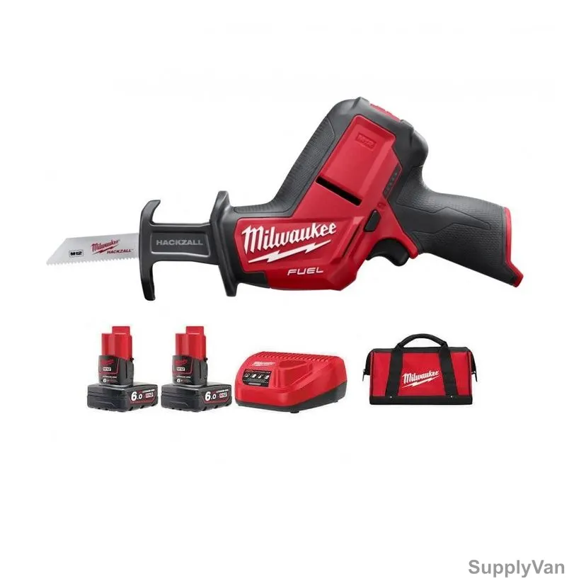 Milwaukee Cordless Hackzall Kit, M12CHZ-402B, M12, Fuel, 12V, 16MM, 5 Pcs/Kit — image 1