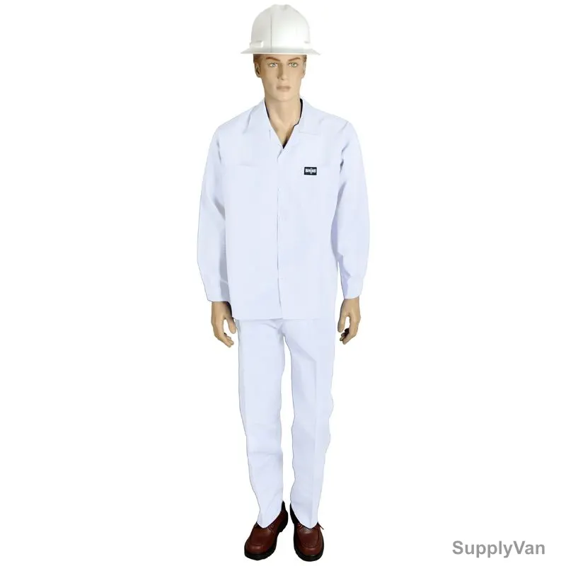Gladiolus Pants and Shirt, G104060806, Vital-PS, Polycotton, 3XL, White