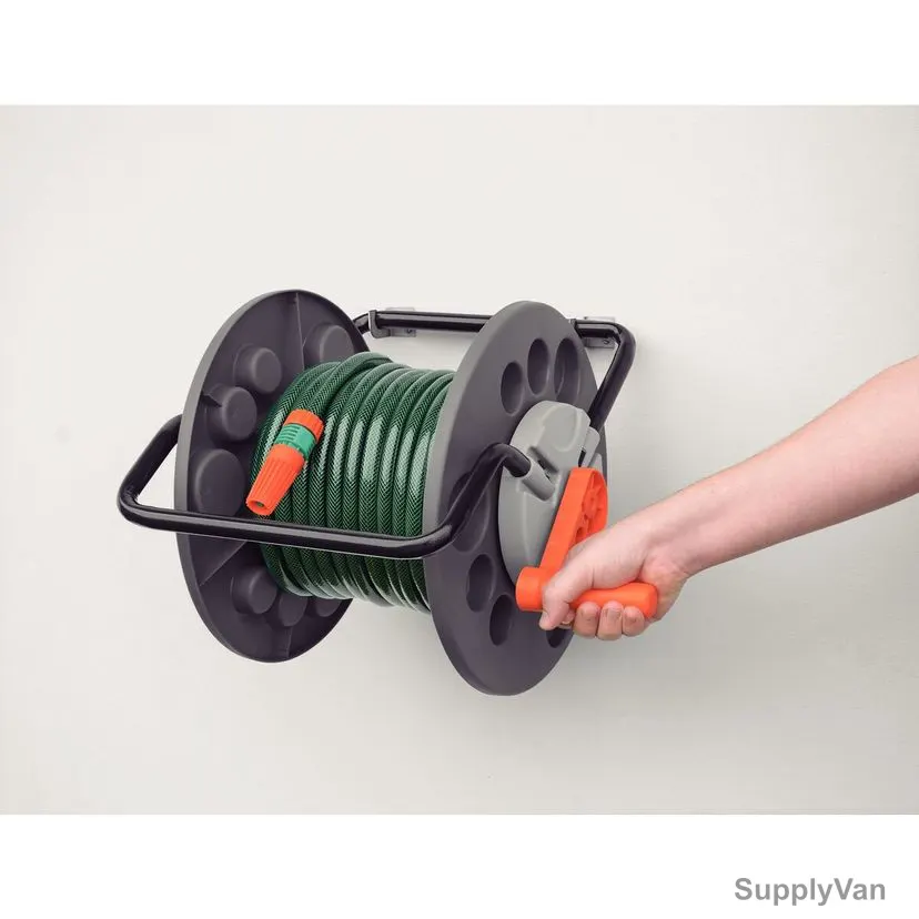 Tramontina Hose Reel, 78594000, Polypropylene, 55 Mtrs Storage Capacity, Grey — image 1