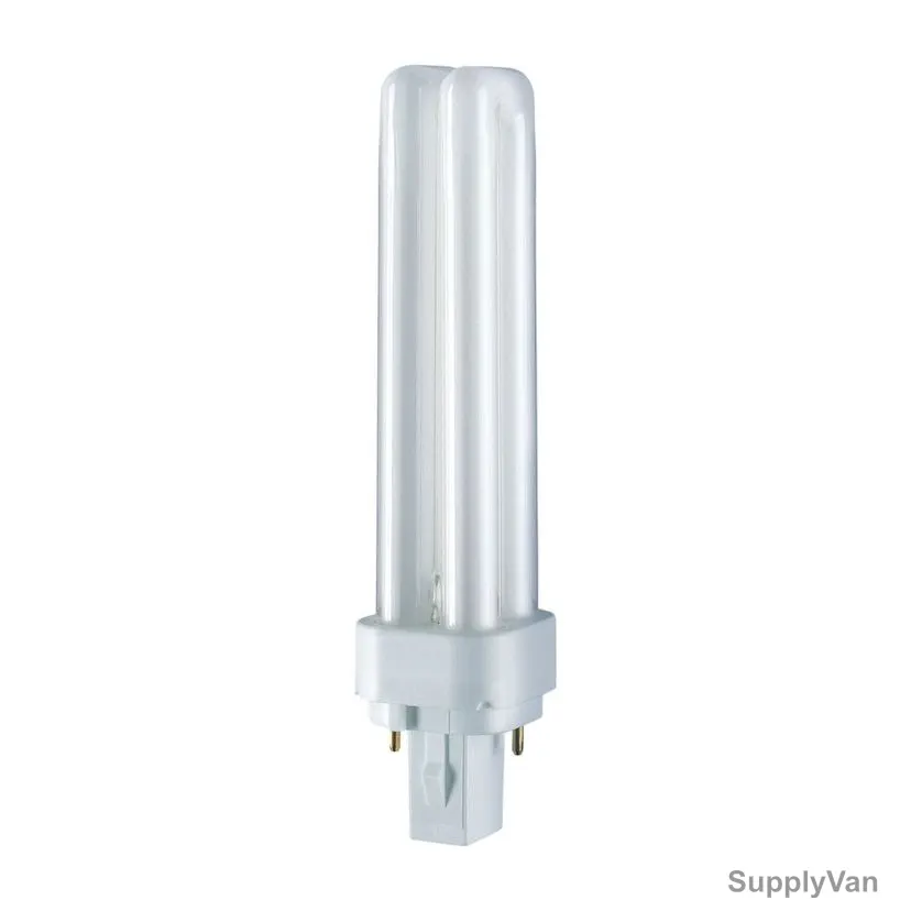 Osram Fluorescent Lamp, Dulux D, 26W, G24d-3, 2700K, Warm White
