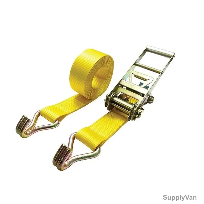 Ratchet Assembly Lashing Belt, 25MM Width x 10 Mtrs Length, 1 Ton, Yellow