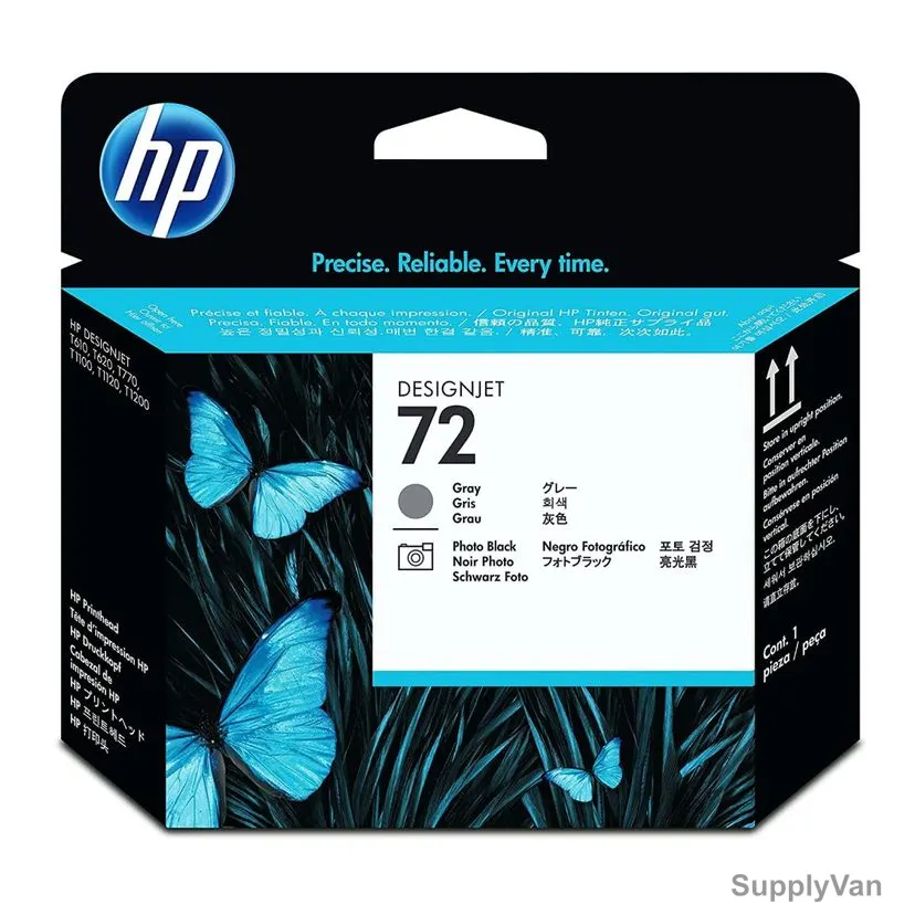 HP DesignJet Printhead, C9380A, 72, Grey/Photo Black — image 1