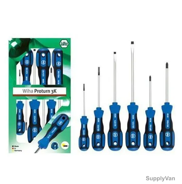 Wiha Screwdriver Set, 450n-3k-Hk6, 6PCS