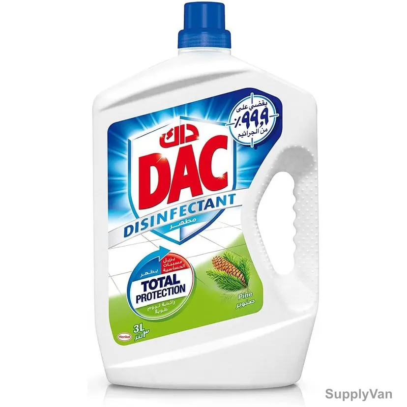 Dac Liquid Disinfectant, Pine, 3 Ltrs