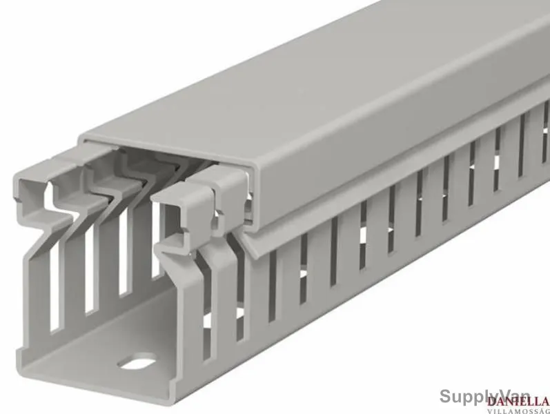 OBO Wire Duct, OBO6178005, PVC, 2 Mtrs, Stone Grey