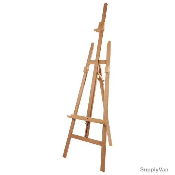 Mabef Basic Lyre Easel, M13-N, Beechwood, 90.5 x 21.5 Inch, 10 Kg Weight Capacity — image 1