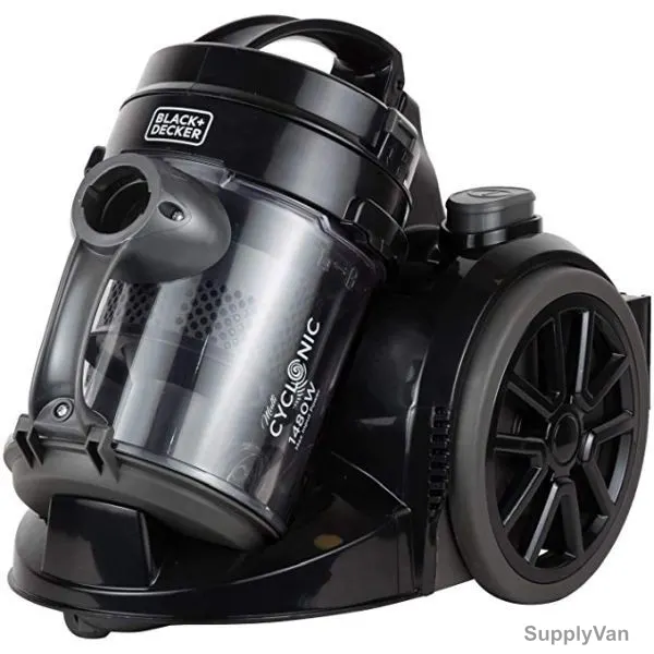 Black and Decker Canister Vacuum Cleaner, VM1480-B5, 1480W, 2L, Black — image 1