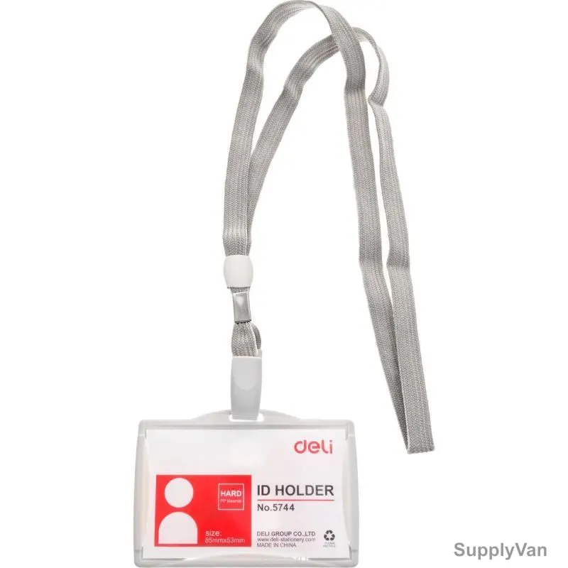 Deli Name Badge, E5744, Strap Clip, 53MM