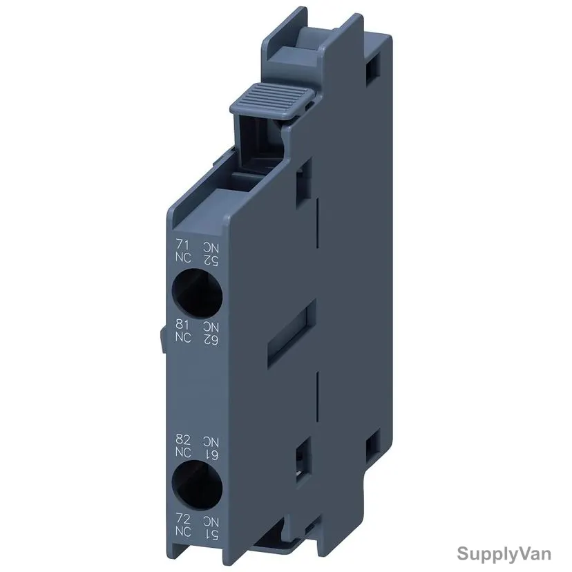 Siemens First Lateral Auxiliary Switch For 3RT1 Contactor, 3RH1921-1EA02, 500V, IP20, 2NC
