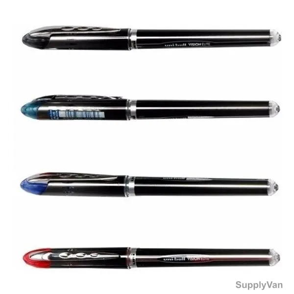 Uni-Ball Ball Point Pen, UB205-04C, Vision Elite, 0.5MM Tip, Assorted Colors, 4 Pcs/Set