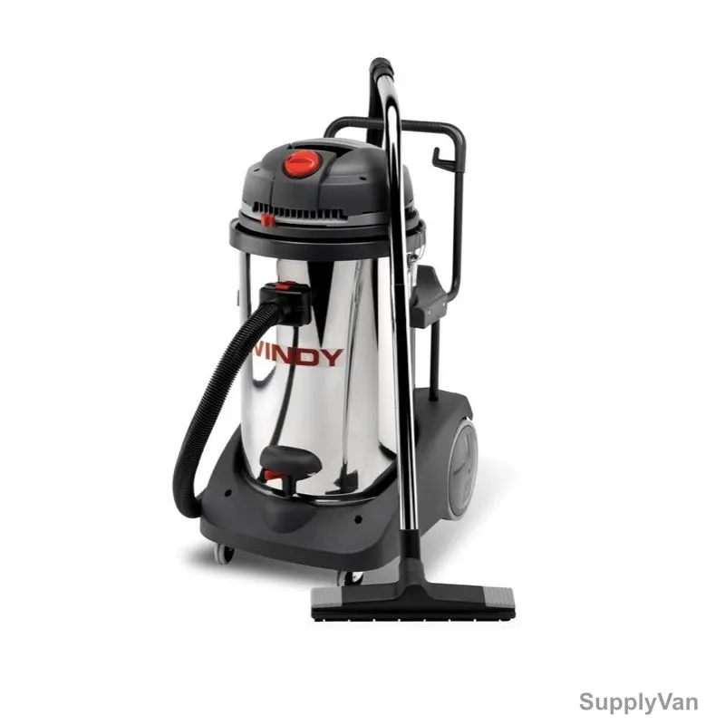 Lavor Three Motor Wet and Dry Vacuum Cleaner, WINDY-378-IR, 3600W, 78 Litres, Black and Silver