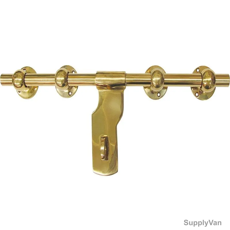 Robustline Plain Lac Door Aldrop, Brass, 14 Inch Length