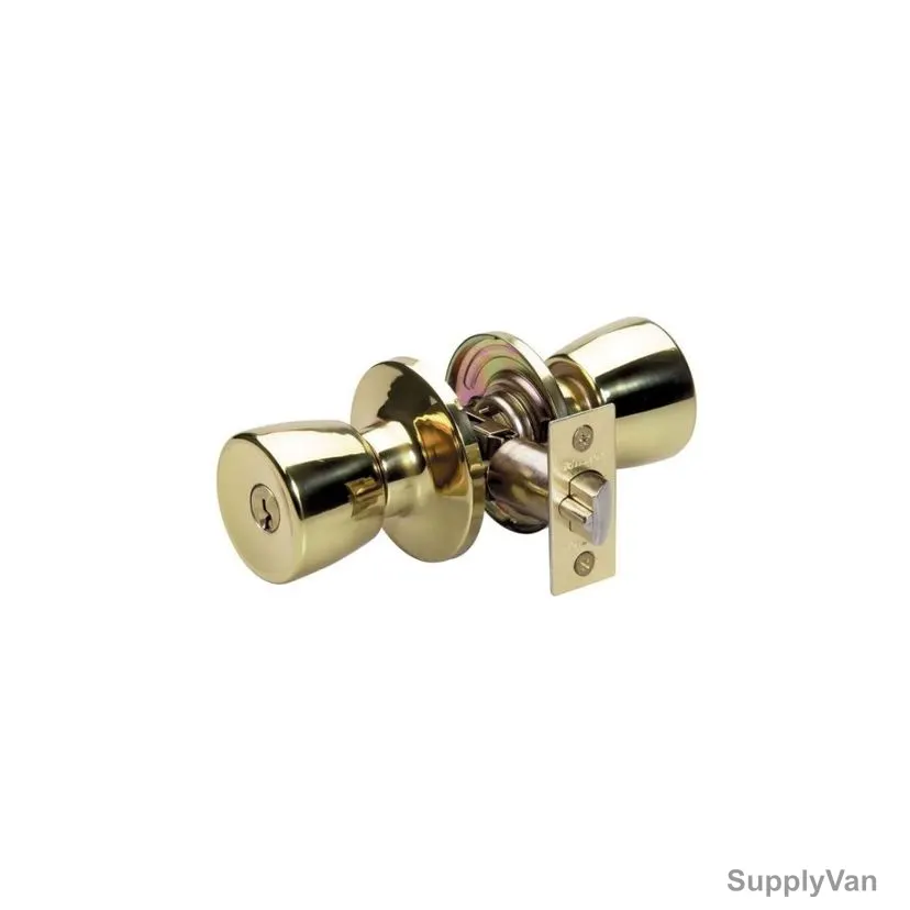 Master Lock Keyed Entry Lock, MLTUO0103, For KA4 Entry Door Lock, Brass