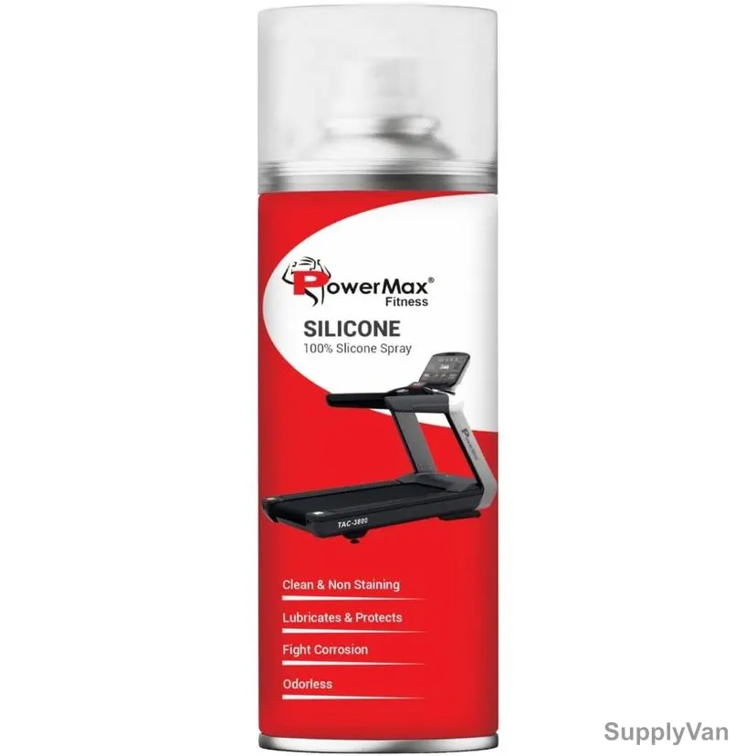 PowerMax Fitness Silicone Oil Lubricant Spray, PMS-500S, 500ML, Clear — image 1