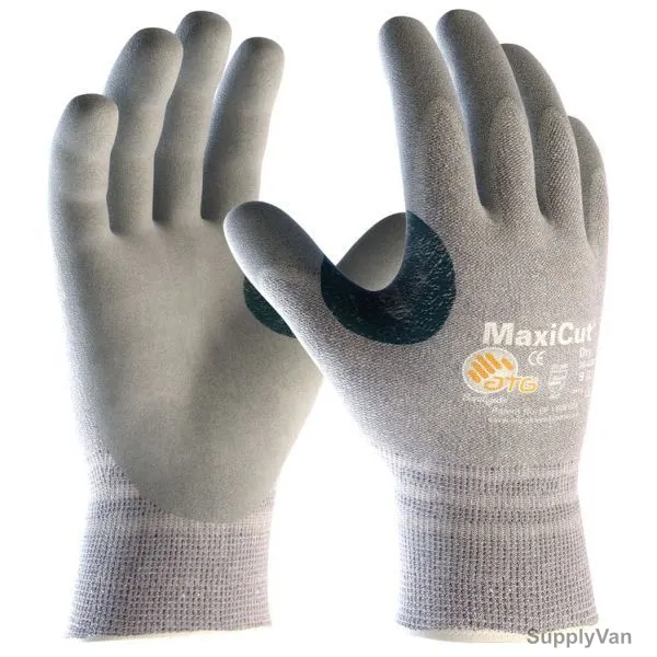 ATG Cut-Resistant Gloves, 34-470, MaxiCut, L, Grey