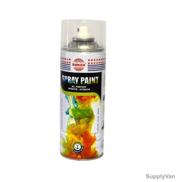 Asmaco All Purpose Interior and Exterior Spray Paint, 400ML, Clear