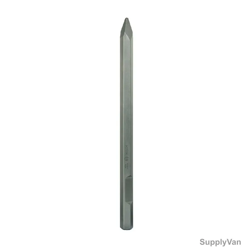 Bosch Pointed Chisel, 1618600019, Hex, 28MM Shank Dia x 520MM Length