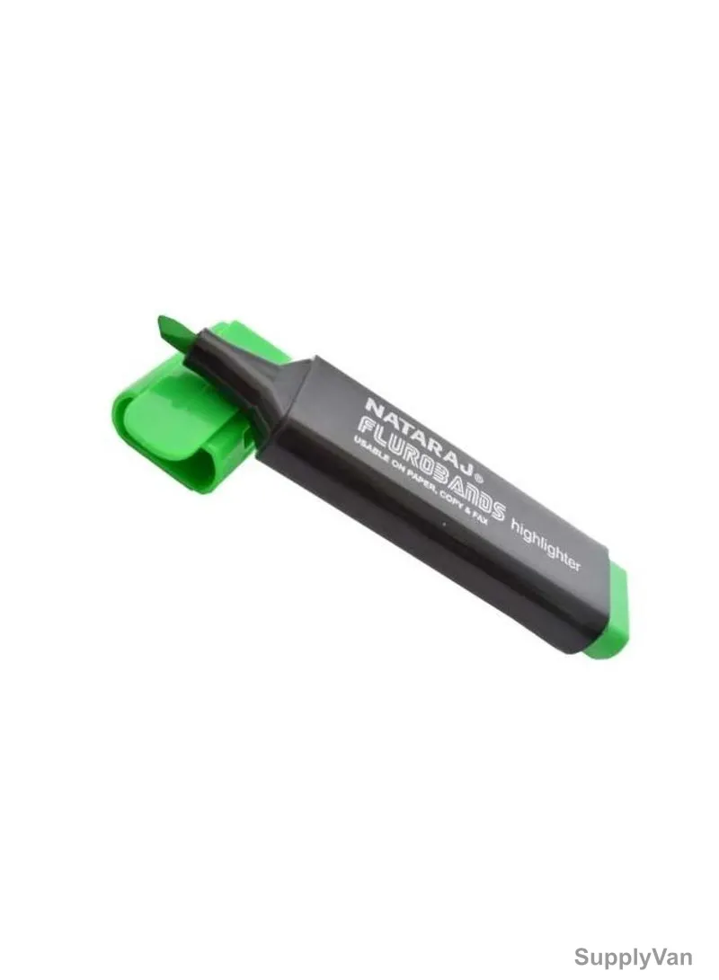 Nataraj Flurobands Highlighter, HP210806005, 2.5MM, Green