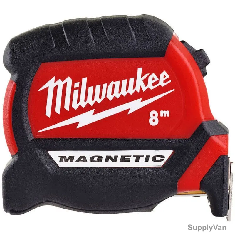 Milwaukee Premium Magnetic Tape Measure, 4932464600, 27 x 8 Mtrs, Red/Black — image 1