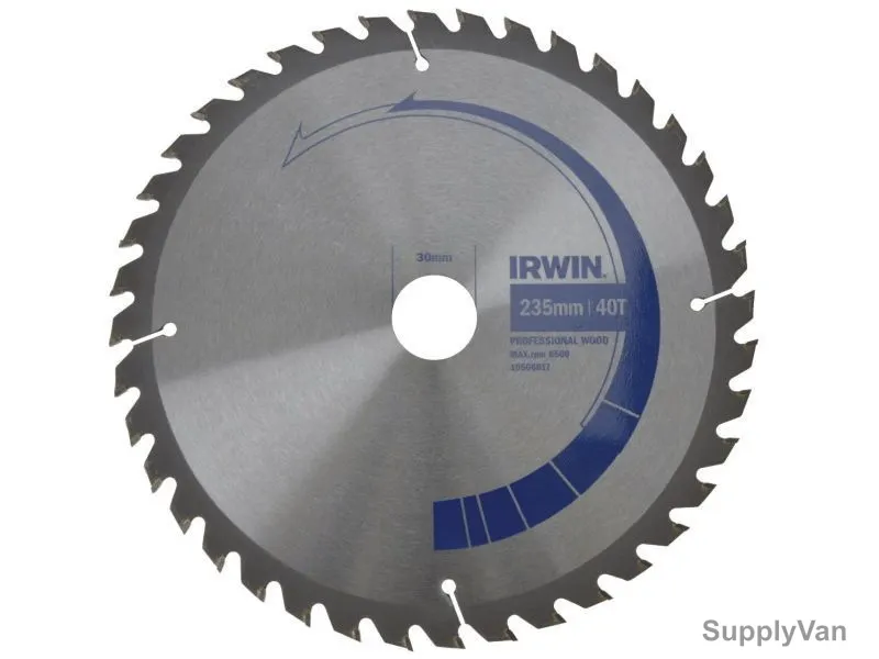 Irwin Circular Saw Blade, IRW10506817, 235x30mm, 40Teeth