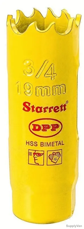 Starrett Dual Pitch Professional Hole Saw, DH0034, 19mm