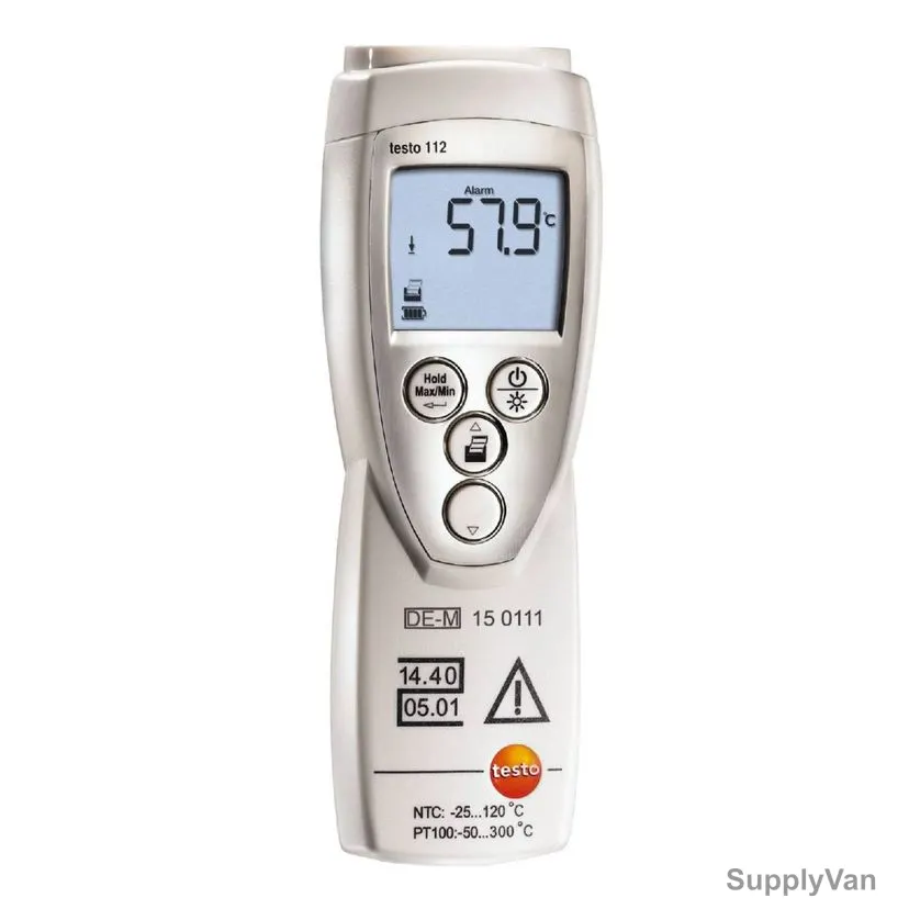 Testo Temperature Digital Thermometer, 0560-1128, 112 Series, -50 to +300 Deg.C — image 1