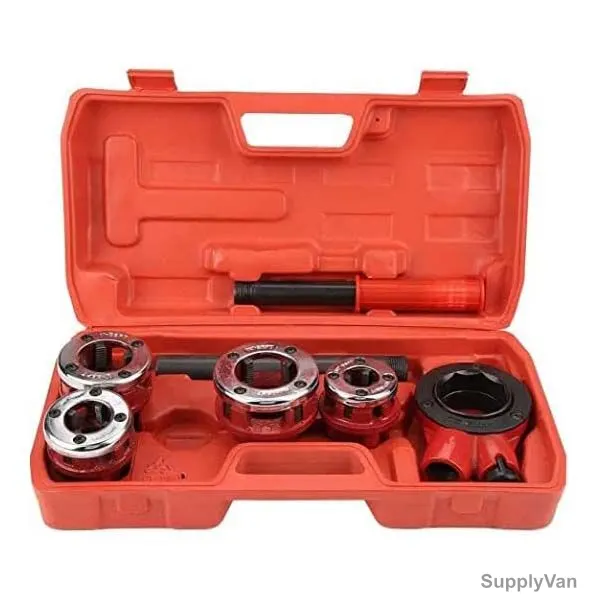 Aqson Pipe Threading Kit, Cast Iron, 7 Pcs/Kit — image 1