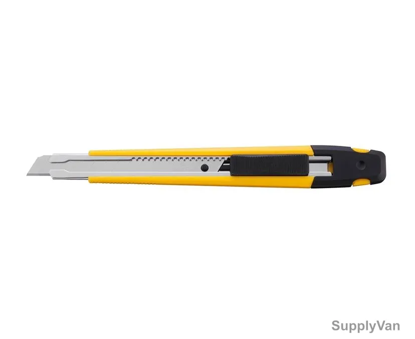 Olfa Cutter Knife, OL-A-1, Stainless Steel, Black/Yellow, Auto Lock