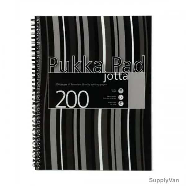 Pukka Wiro Stripes Jotta Pad, JP018-5, A4, 80 gsm, 200 Pages, Blue