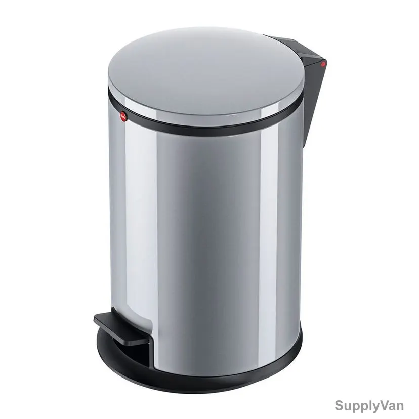 Hailo Pedal Waste Bin, HLO-0517-020, Pure M, 12 Litres, Silver