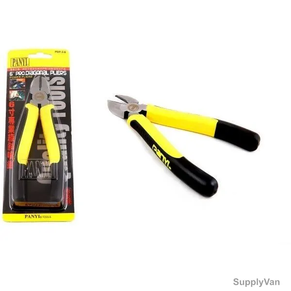 Panyi Professional Diagonal Cutting Pliers, SH-6-PDP-3-6, Yellow and Black