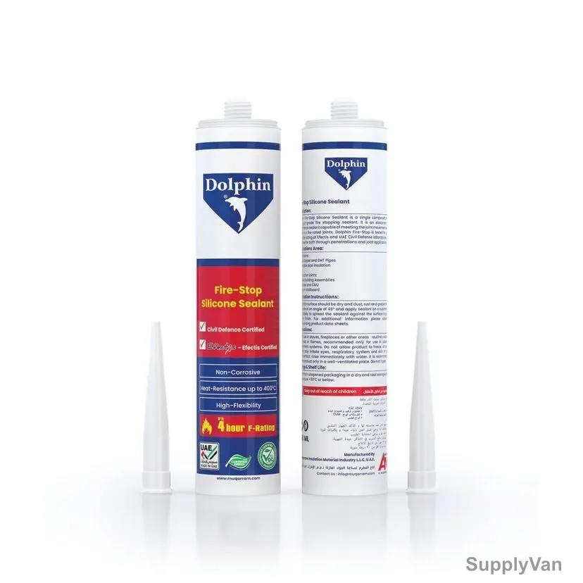 Dolphin Firestop Silicone Sealant, 280ML, White, 24 Pcs/Pack