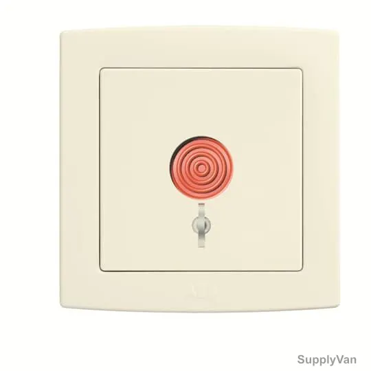 Abb Emergency Switch, AC419-82, Concept BS, Thermoplastic, IP20, 6A, Ivory White