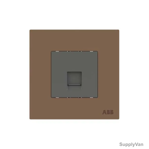 ABB TV Socket, AM30144-MO, Millenium, 1 Gang, Mocha Brown — image 1