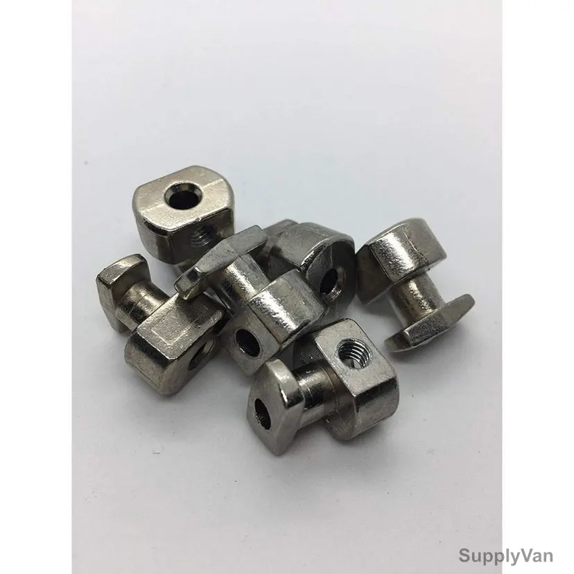 Extrusion Profile Fittings Grid, 30-40-45 Series, Stainless Steel, M5 x 4.5MM, PK5