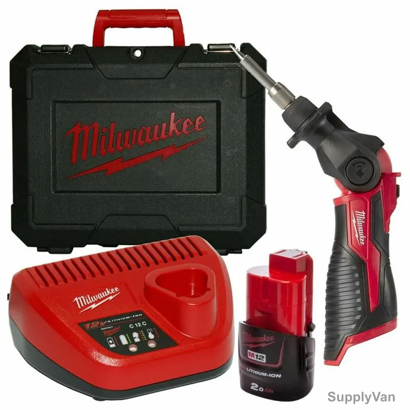 Milwaukee Soldering Iron Kit, M12SI-201C, 12V, 272MM, 5 Pcs/Kit